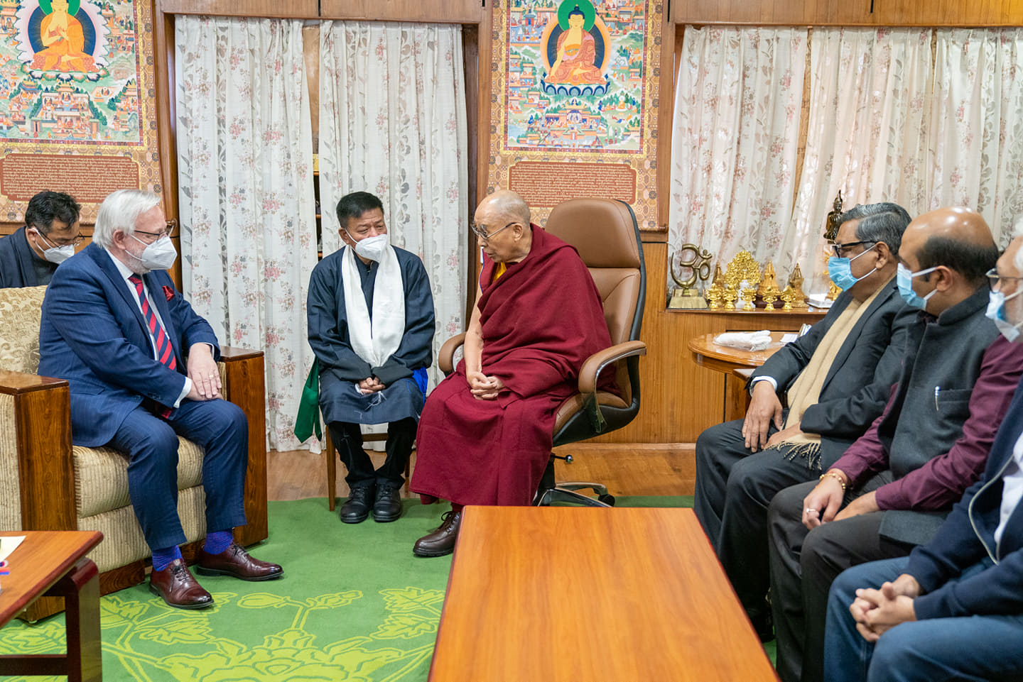 捷克议会代表团访达兰萨拉，拜访达赖喇嘛重申支持西藏