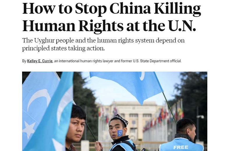 国际人权律师敦促联合国成员务必继续对抗中国侵犯人权行径- VOT