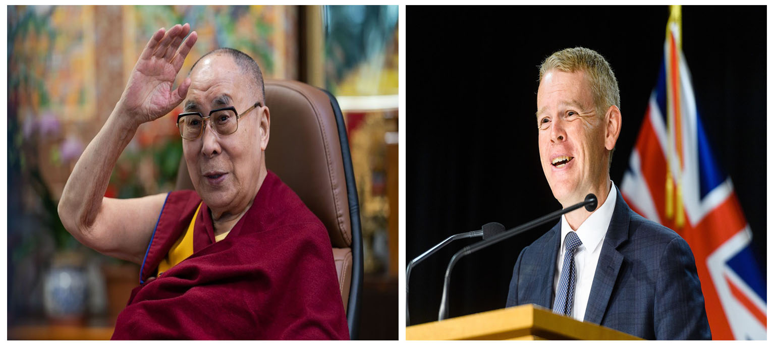 达赖喇嘛致函祝贺希金斯就任纽西兰新一任总理